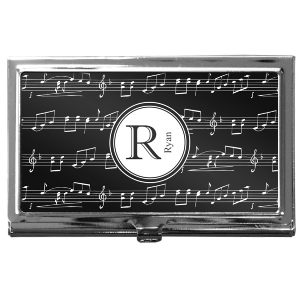 Custom Musical Notes Business Card Case