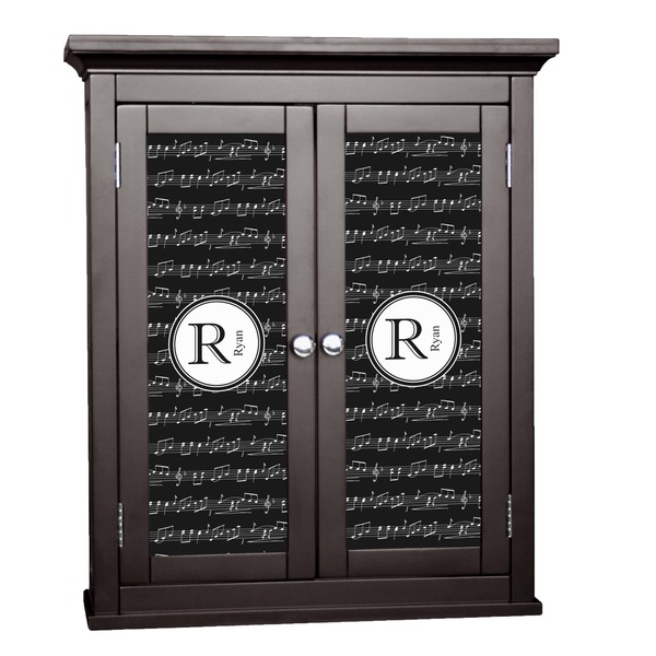 Custom Musical Notes Cabinet Decal - Medium (Personalized)
