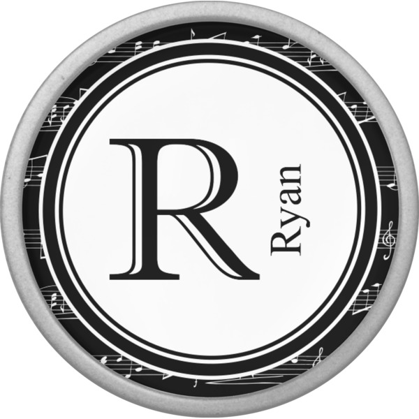 Musical Notes Cabinet Knob - Nickel - Front