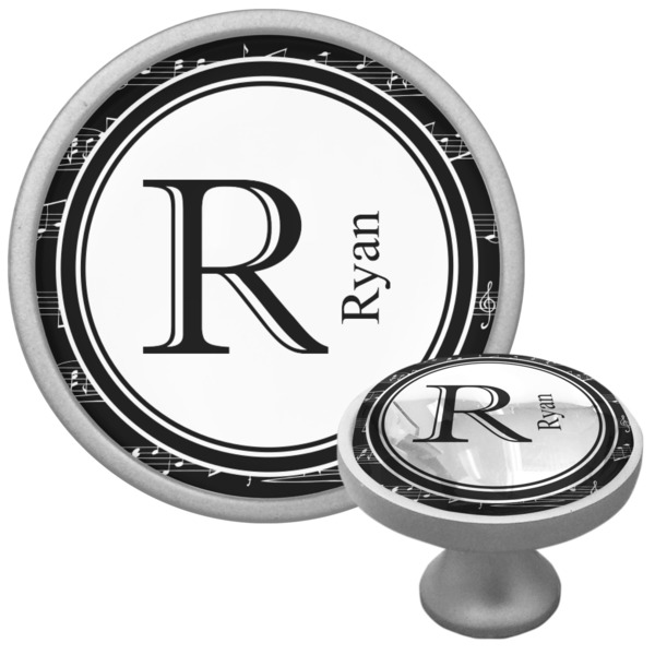 Musical Notes Cabinet Knob - Nickel - Multi Angle