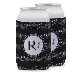 Musical Notes Can Cooler (12 oz) w/ Name and Initial