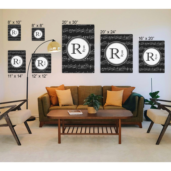 Musical Notes Canvas Prints - Multiple Sizes