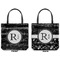 Musical Notes Canvas Tote - Front and Back
