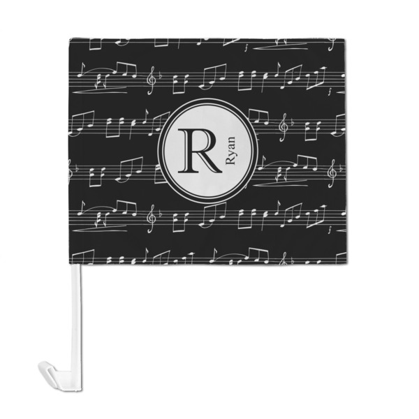 Musical Notes Car Flag - Large - FRONT