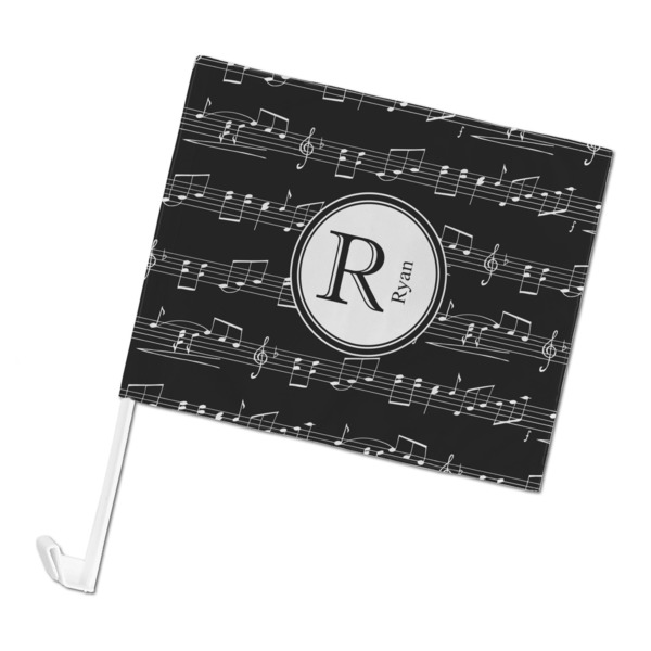 Custom Musical Notes Car Flag - Large (Personalized)