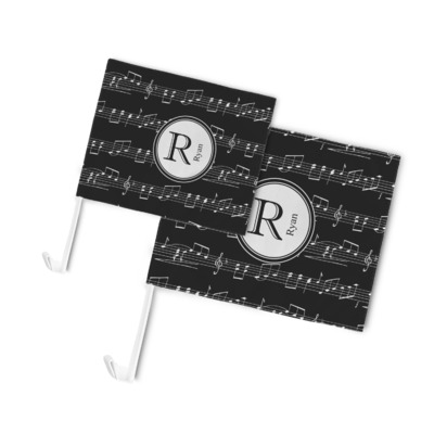 Musical Notes Car Flag (Personalized)