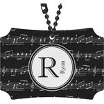 Musical Notes Rear View Mirror Ornament (Personalized)