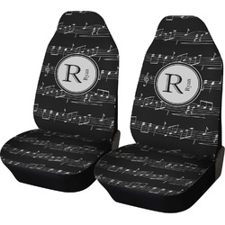 Musical Notes Car Seat Covers (Set of Two) (Personalized)