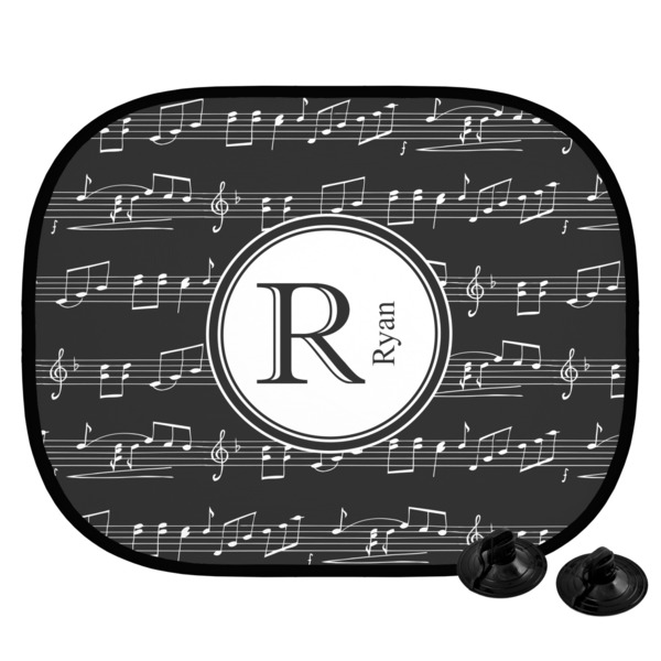 Custom Musical Notes Car Side Window Sun Shade (Personalized)