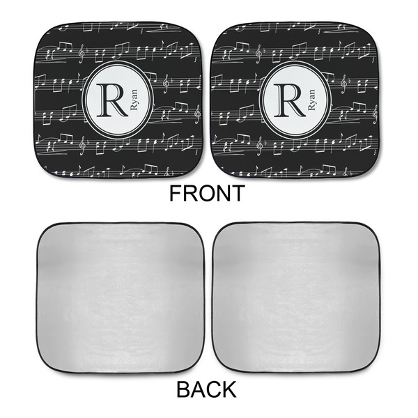 Musical Notes Car Sun Shades - APPROVAL