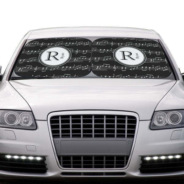 Musical Notes Car Sun Shades - IN CONTEXT