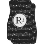 Musical Notes Car Floor Mats (Front Seat) (Personalized)