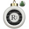 Musical Notes Ceramic Christmas Ornament - Xmas Tree (Front View)