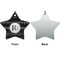 Musical Notes Ceramic Flat Ornament - Star Front & Back (APPROVAL)