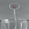 Musical Notes Clear Plastic 7" Stir Stick - Oval - Main