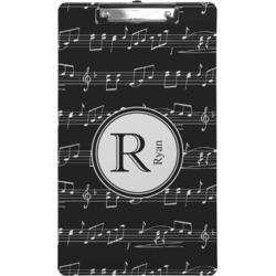 Musical Notes Clipboard (Legal Size) (Personalized)