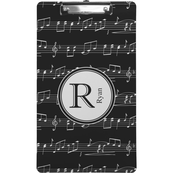Custom Musical Notes Clipboard (Legal Size) (Personalized)