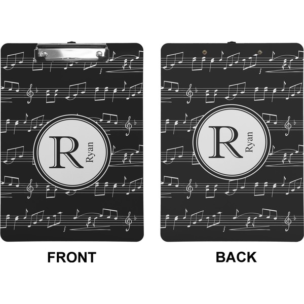 Musical Notes Clipboard (Letter) (Front + Back)