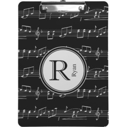 Musical Notes Clipboard (Personalized)
