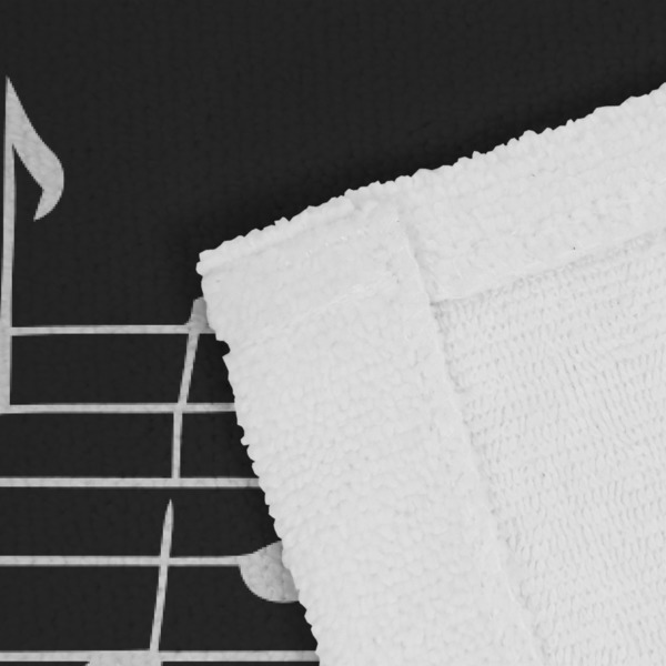 Musical Notes Close up of Fabric