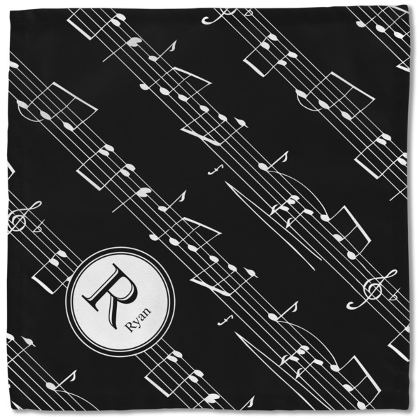 Musical Notes Cloth Napkins - Personalized Lunch (Single Full Open)