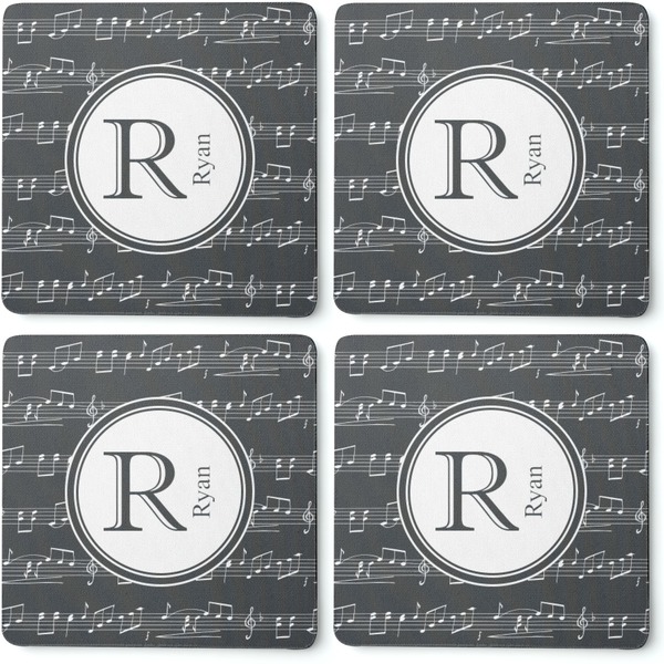 Musical Notes Coaster Rubber Back - Apvl