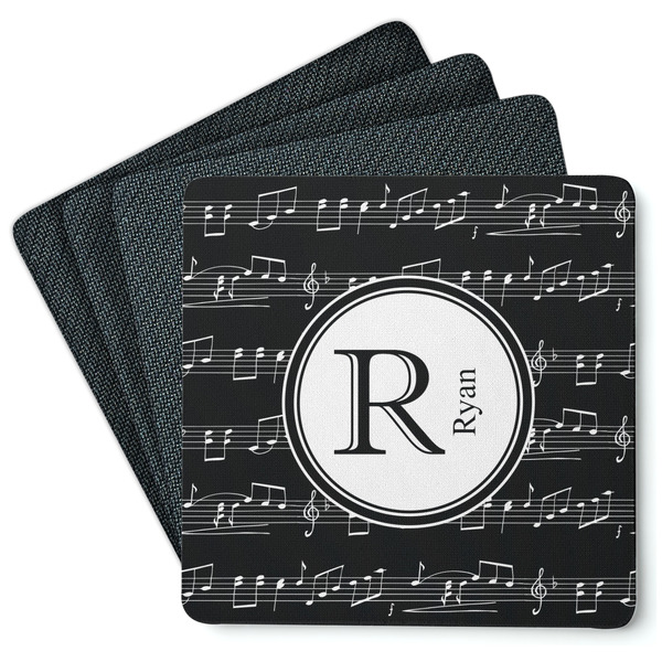 Musical Notes Coaster Rubber Back - Main