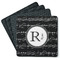 Musical Notes Square Rubber Backed Coasters - Set of 4 (Personalized)