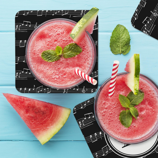 Musical Notes Coaster Set - LIFESTYLE