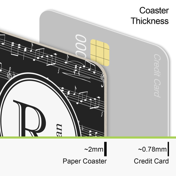 Musical Notes Coaster Thickness