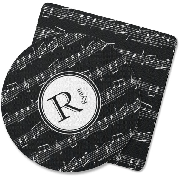 Custom Musical Notes Rubber Backed Coaster (Personalized)
