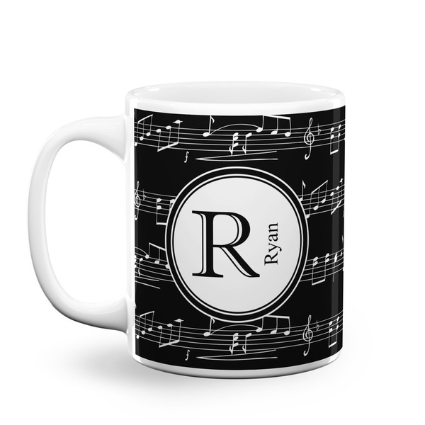 Custom Musical Notes Coffee Mug (Personalized)