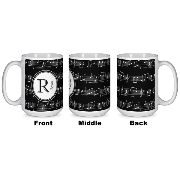 Musical Notes Coffee Mug - 15 oz - White APPROVAL