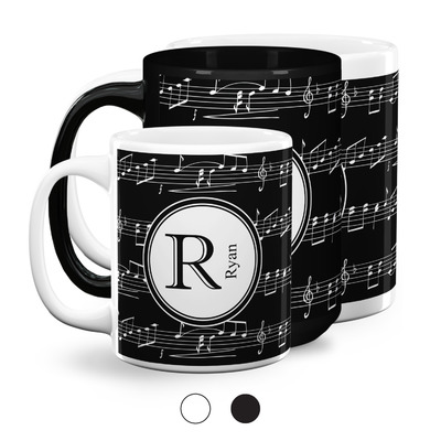 Musical Notes Coffee Mug (Personalized)
