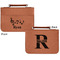 Musical Notes Cognac Leatherette Bible Covers - Small Double Sided Apvl