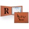 Musical Notes Leatherette Certificate Holder - Front and Inside (Personalized)