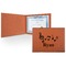 Musical Notes Leatherette Certificate Holder - Front (Personalized)