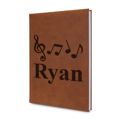 Musical Notes Leatherette Journal (Personalized)