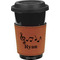 Musical Notes Leatherette Cup Sleeve - Single Sided (Personalized)