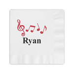 Musical Notes Coined Cocktail Napkins (Personalized)