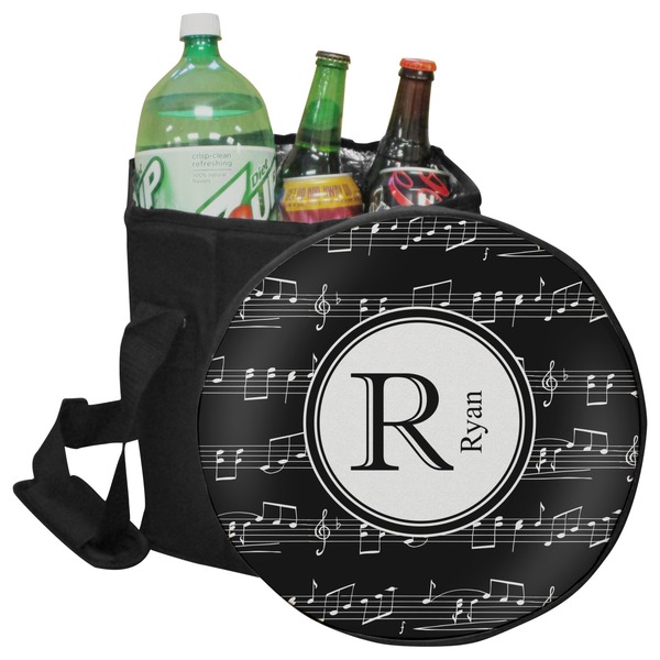 Custom Musical Notes Collapsible Cooler & Seat (Personalized)
