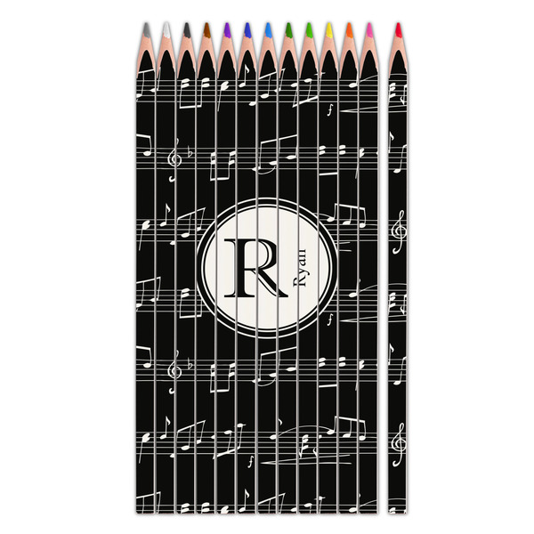 Custom Musical Notes Colored Pencils (Personalized)