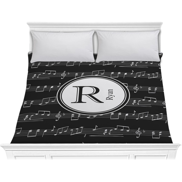 Custom Musical Notes Comforter - King (Personalized)