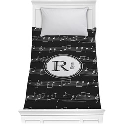 Musical Notes Comforter - Twin (Personalized)