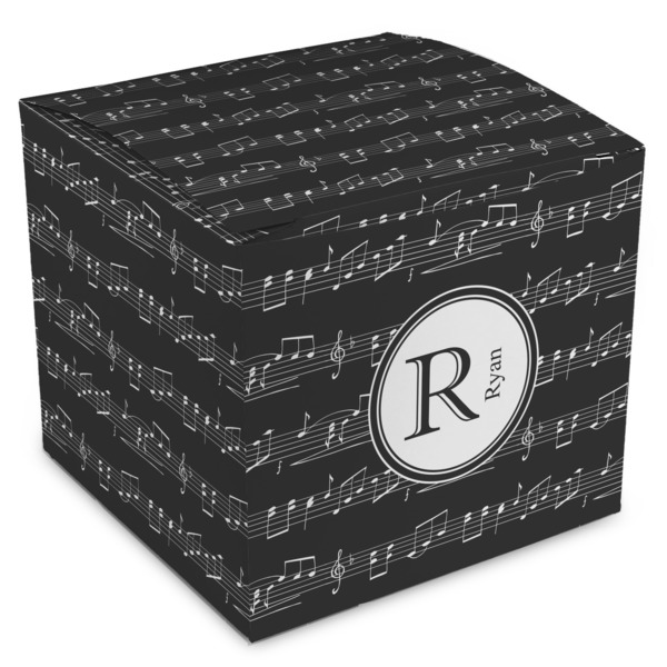 Custom Musical Notes Cube Favor Gift Boxes (Personalized)