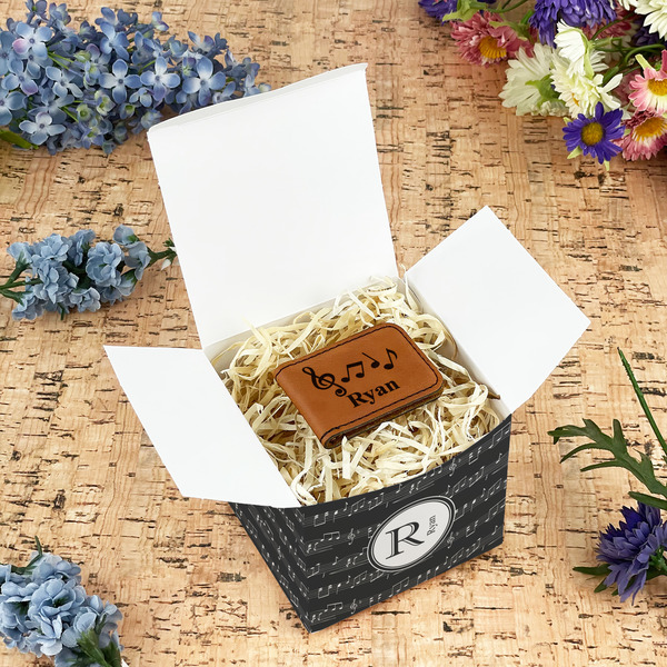 Musical Notes Cubic Gift Box - In Context
