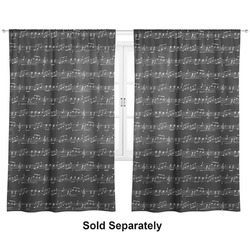 Musical Notes Curtain Panel - Custom Size