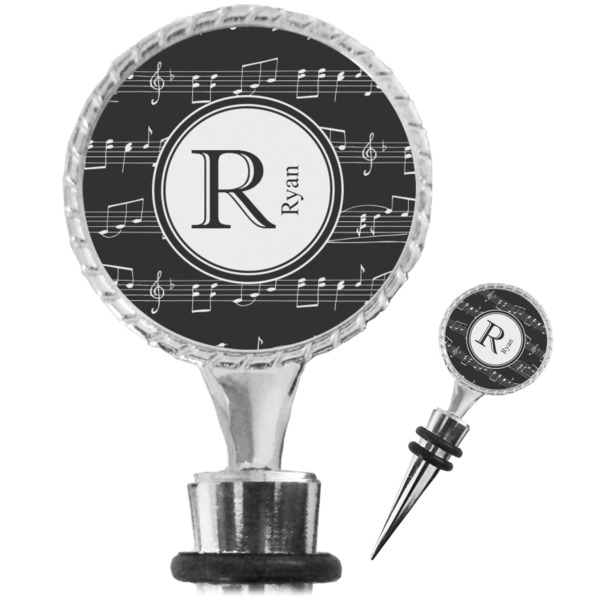 Custom Musical Notes Wine Bottle Stopper (Personalized)