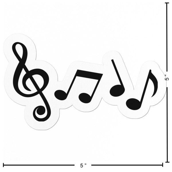 Musical Notes Custom Shape Iron On Patches - L - APPROVAL