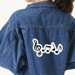 Musical Notes Large Custom Shape Patch - 2XL